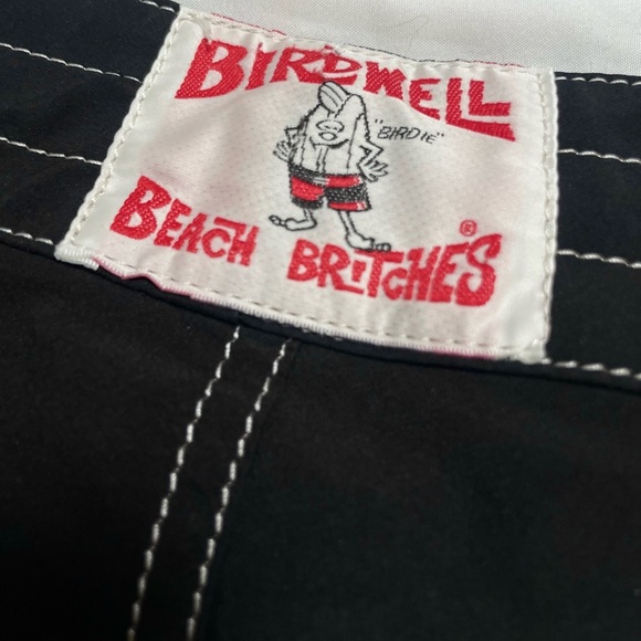 Birdwell Beach Britches Men’s Size 40/ 42 Board Shorts Black Swim Trunks 6” USA - Picture 1 of 16